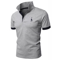 Mens Fine Cotton Giraffe Polo Shirts